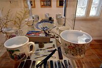 Ausstellung &quotFaszination Bart"
Erffnung am 19. Mrz 2004 im Leinfelder Haus in Leinfelden durch Oberbrgermeister Roland Klenk und Jrgen Burkhardt, Prsident und &quotAusstellungsmacher" von Bart & Kultur Club &quotBelle Moustache" e.V